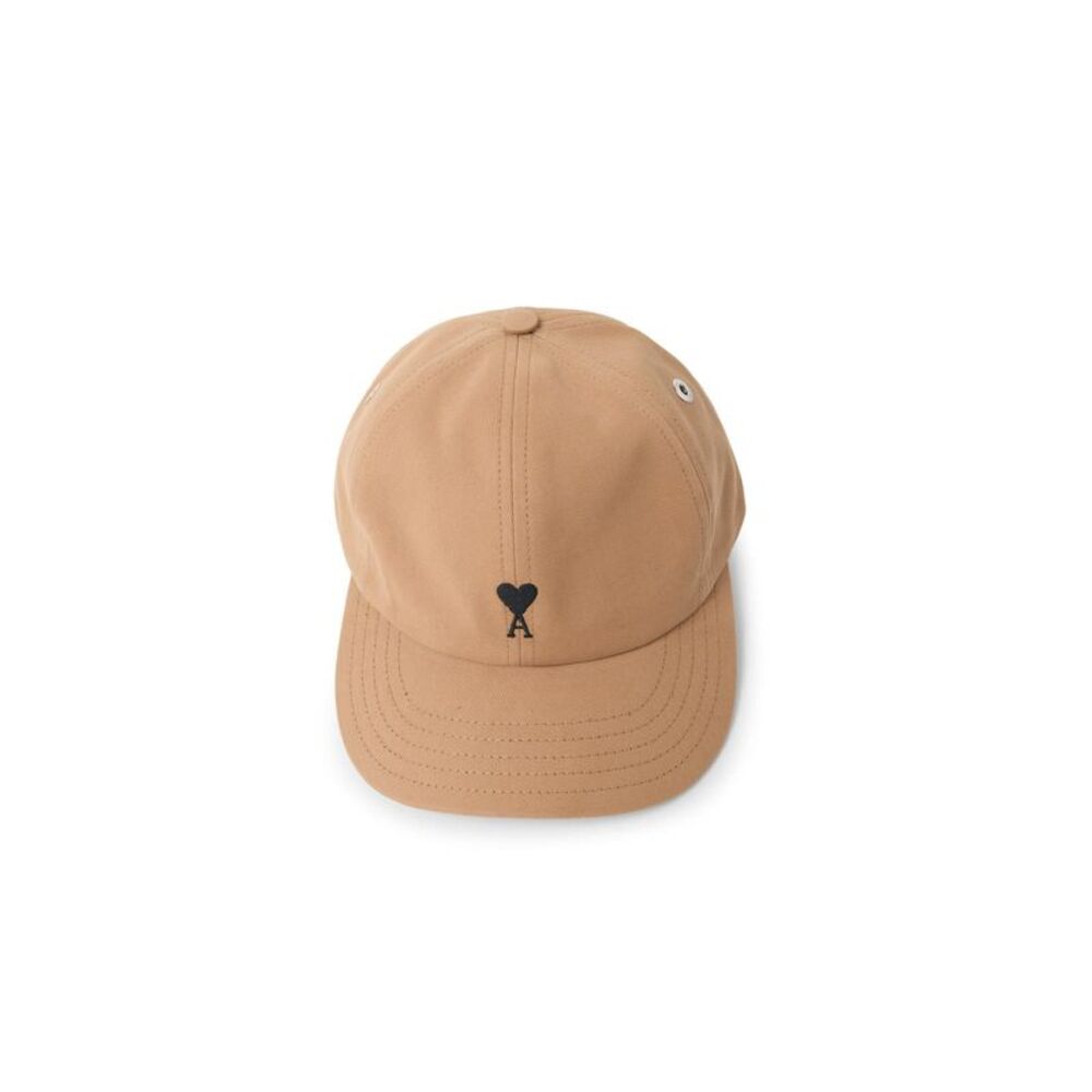 Ami Paris 'Ami De Cœur' Cap In Mastic Beige Cotton Men